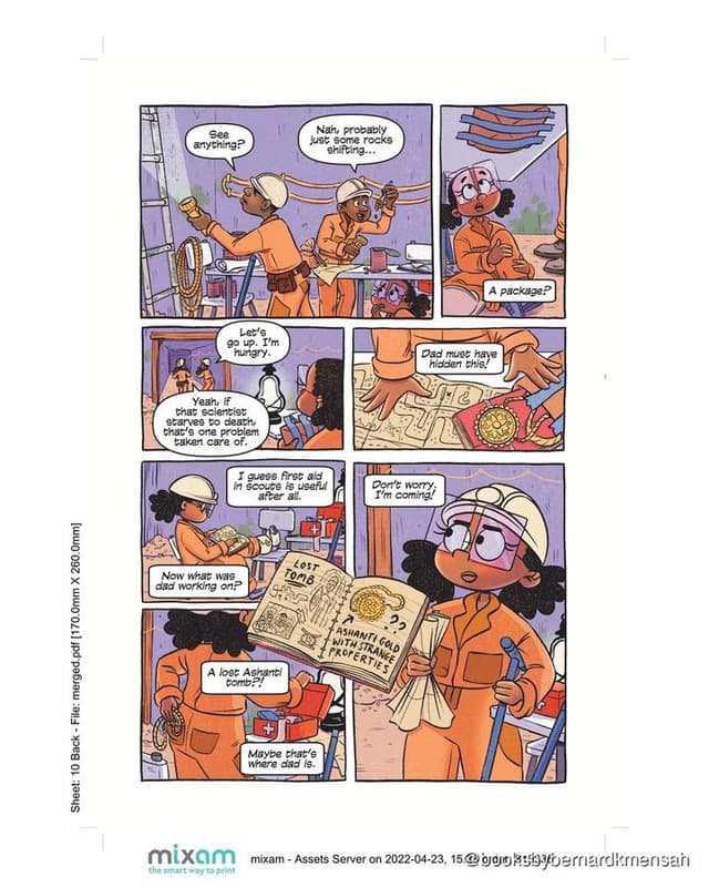 Yawa the Adventurer #1: The Soul Weaver Medallion interior spread 2