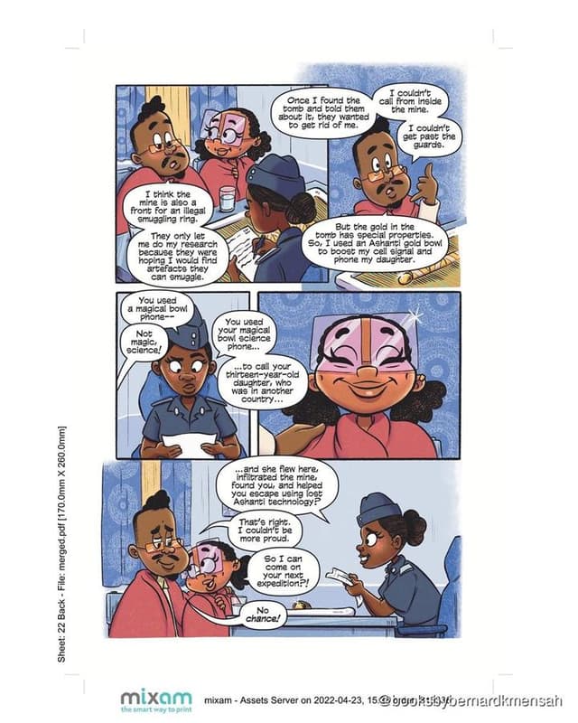 Yawa the Adventurer #1: The Soul Weaver Medallion interior spread 4
