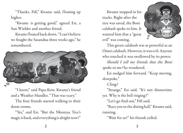 Kwame's Magic Quest #4: Curse of the Akoma Stone interior spread 3