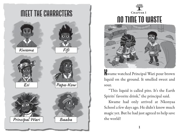 Kwame's Magic Quest #2: Race to the Magic Mountain interior spread 2