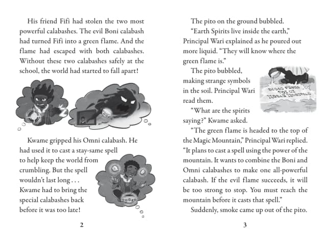 Kwame's Magic Quest #2: Race to the Magic Mountain interior spread 3