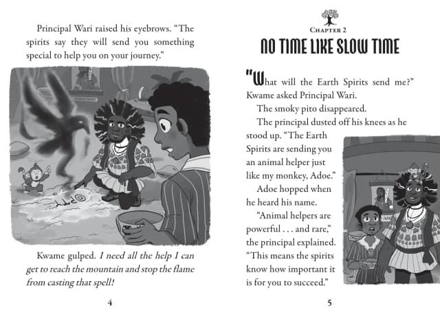 Kwame's Magic Quest #2: Race to the Magic Mountain interior spread 4